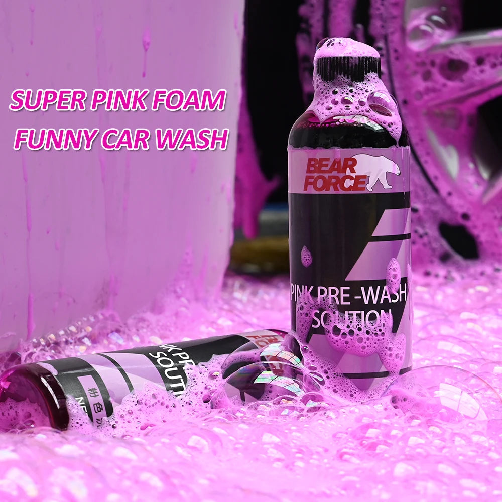 Pink Foaming Car Wash Soap Auto Wash Shampoo Active Foam Cleaner for for Snow Foam Lance / Foam Cannon / Foam Gun or Bucket Wash