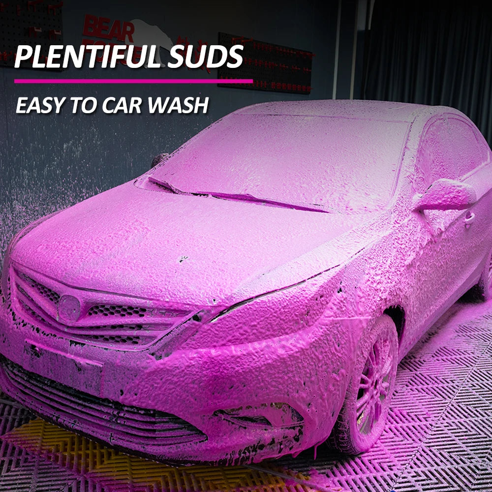 Pink Foaming Car Wash Soap Auto Wash Shampoo Active Foam Cleaner for for Snow Foam Lance / Foam Cannon / Foam Gun or Bucket Wash