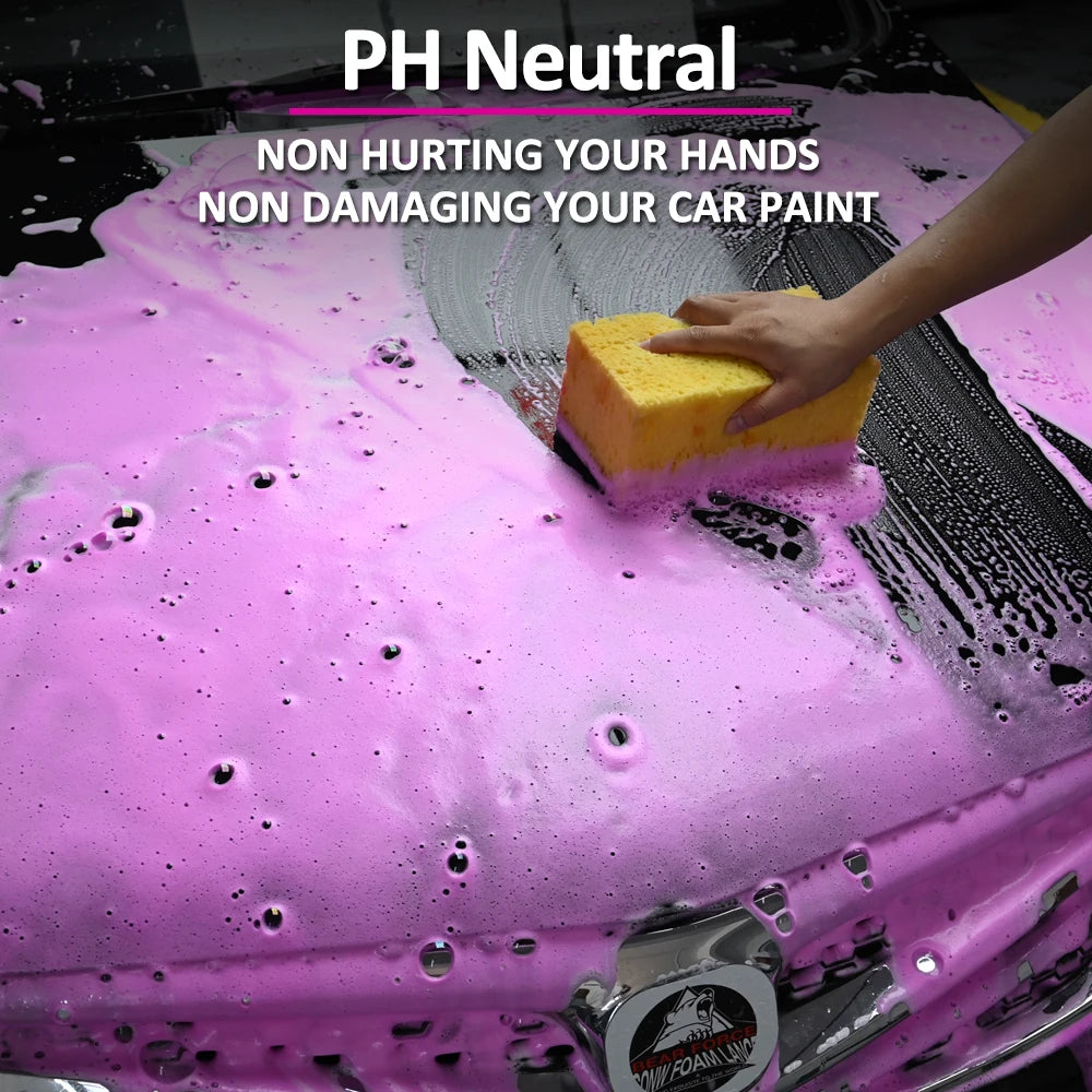Pink Foaming Car Wash Soap Auto Wash Shampoo Active Foam Cleaner for for Snow Foam Lance / Foam Cannon / Foam Gun or Bucket Wash
